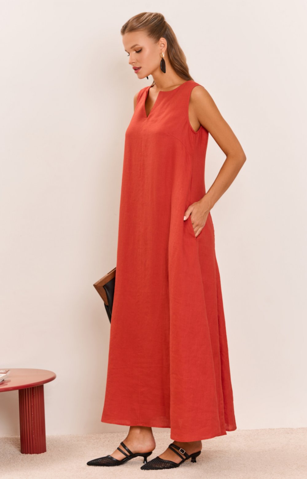 Платье БОГЕМИЯ 03411C терракотовый