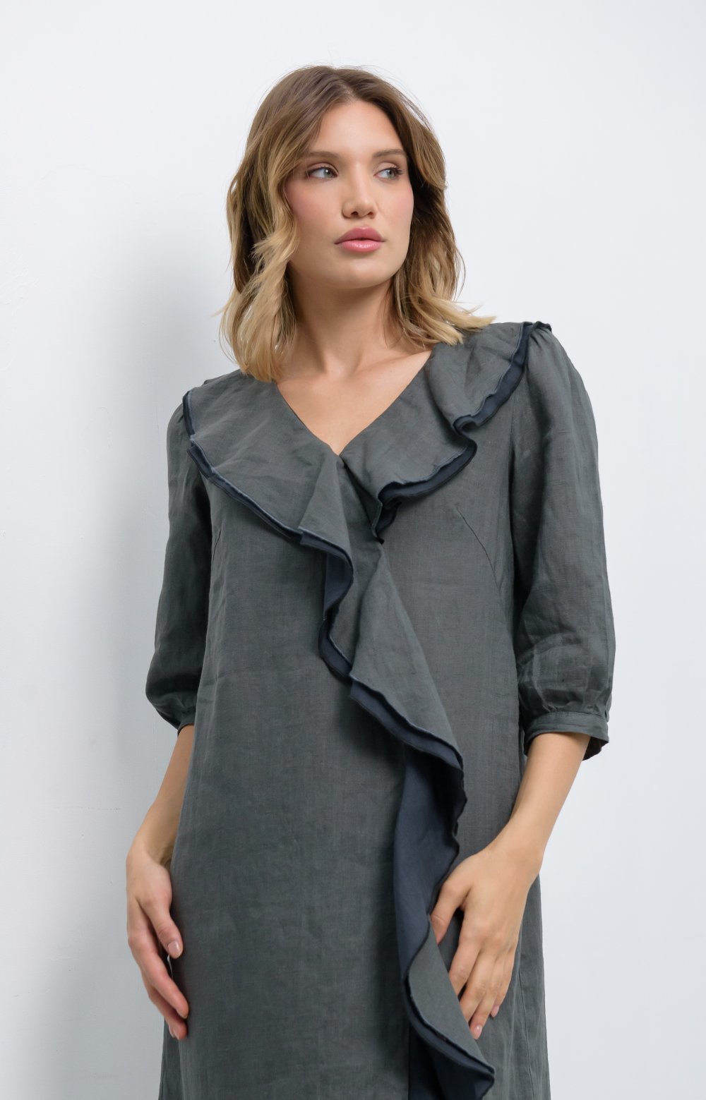 Платье ДАЯНА 03026Q серый