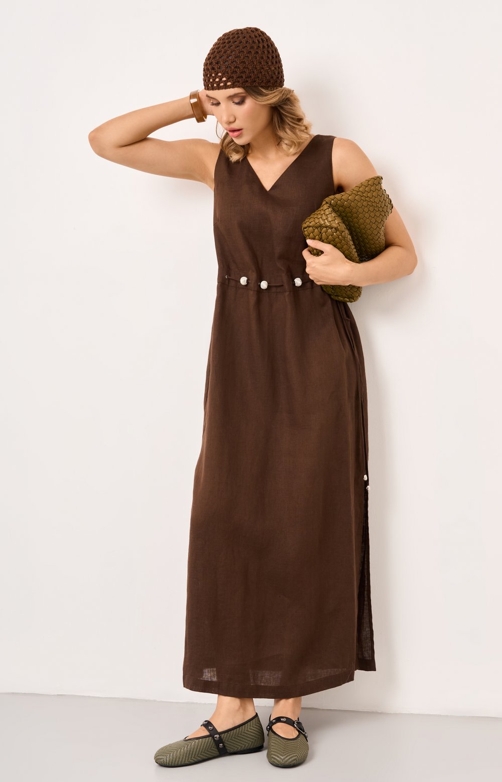 Платье МИШЕЛЬ 03406AA коричневый