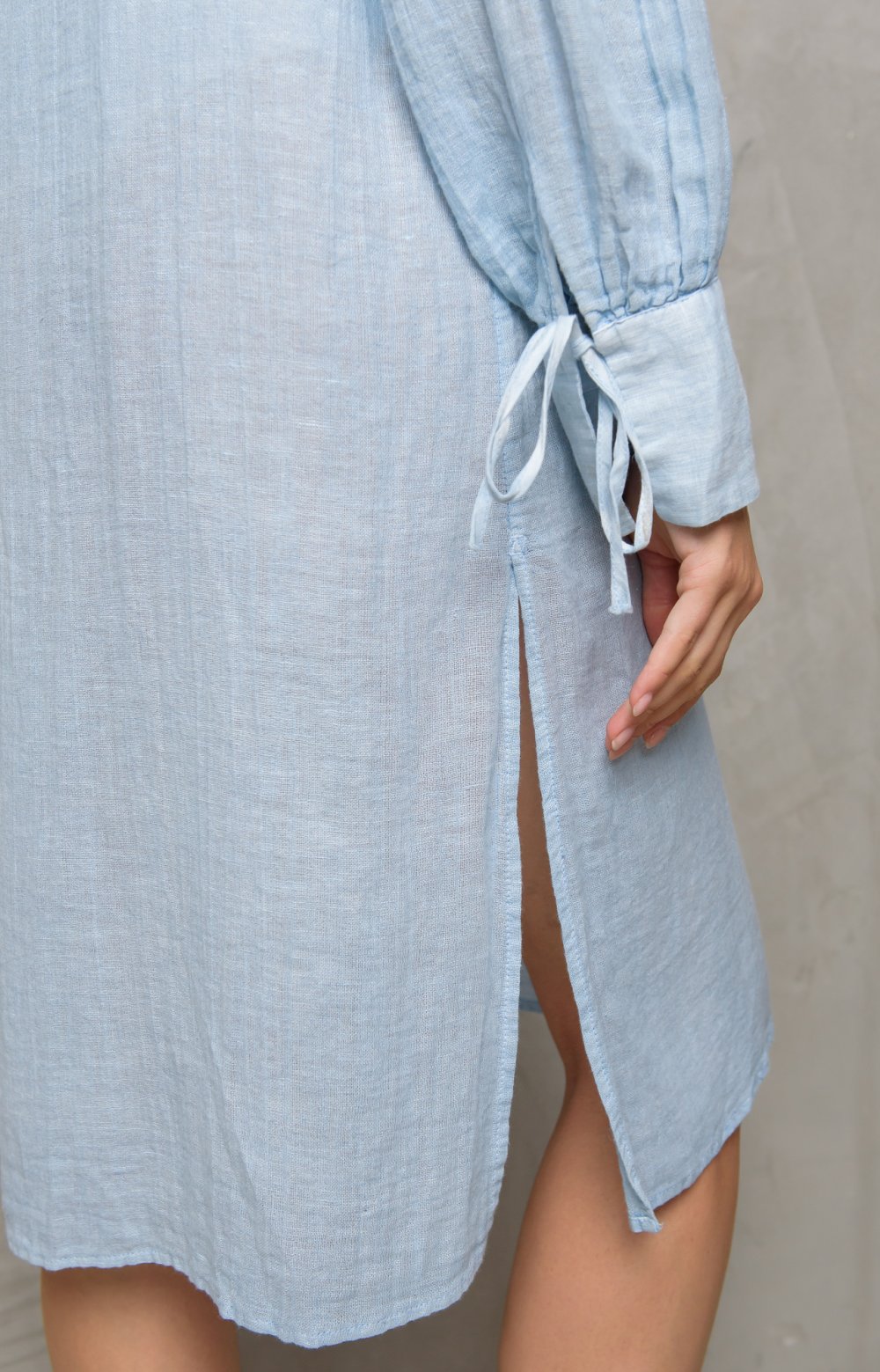 Блузка ЛУИДЖИ 05135Y серо-голубой