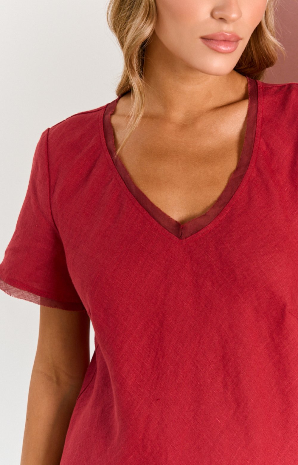 Платье БАЗИК 03522С бордовый