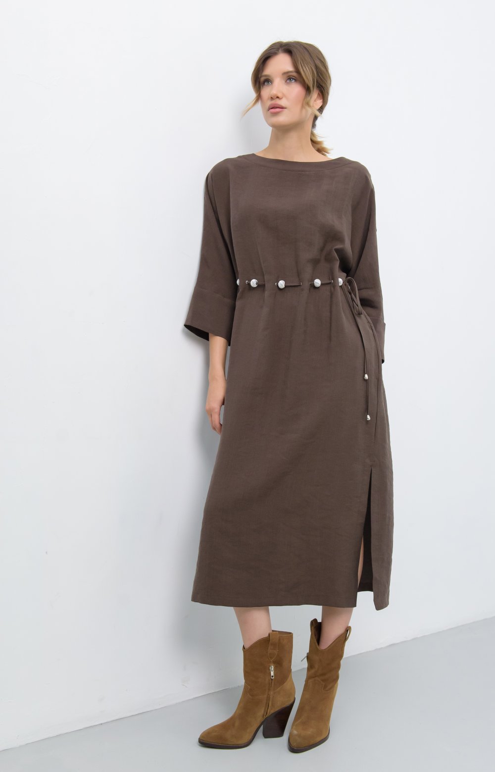 Платье ЛИЛУ 03476ВВ коричневый