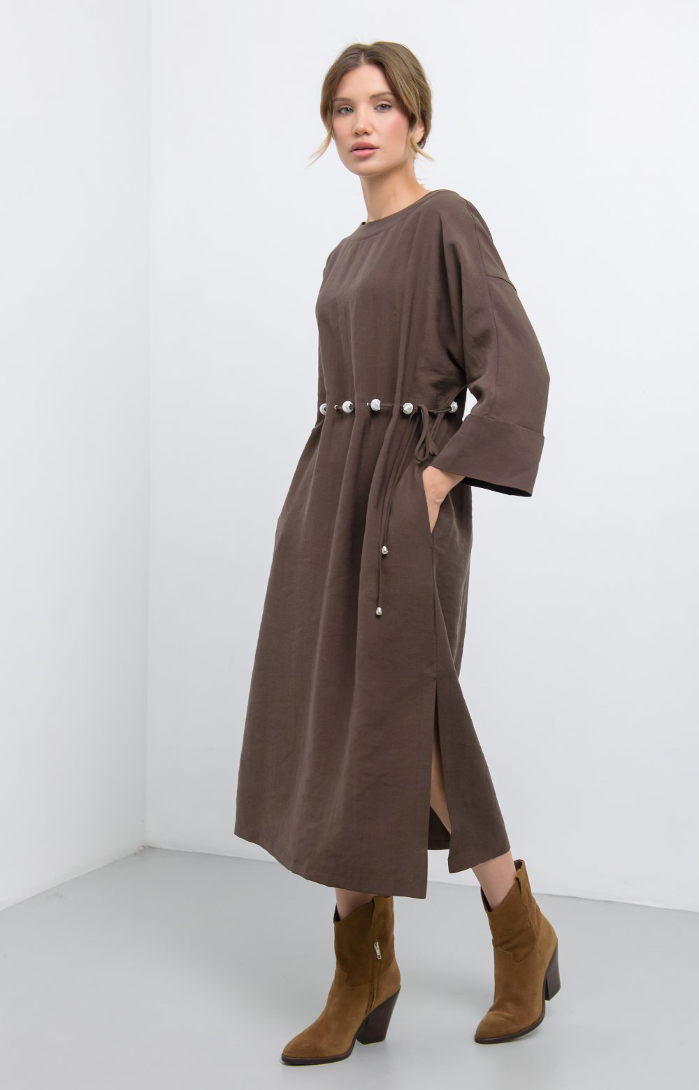 Платье ЛИЛУ 03476ВВ коричневый