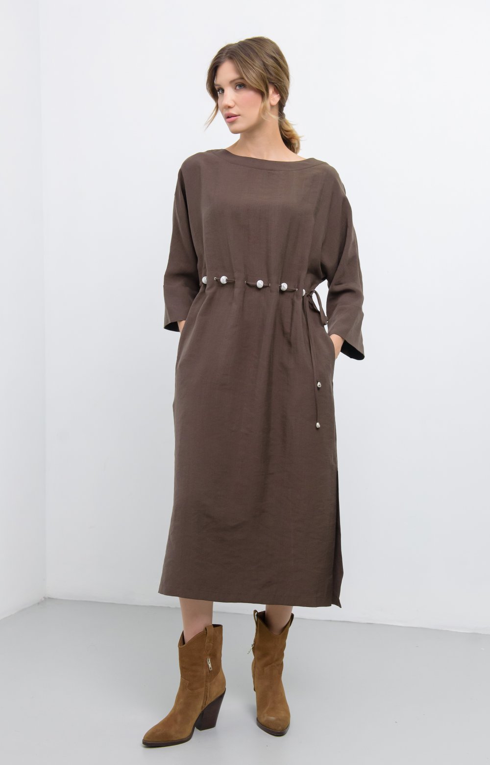 Платье ЛИЛУ 03476ВВ коричневый