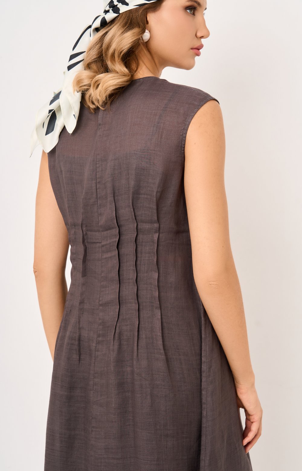 Платье АУРА 03538С серый