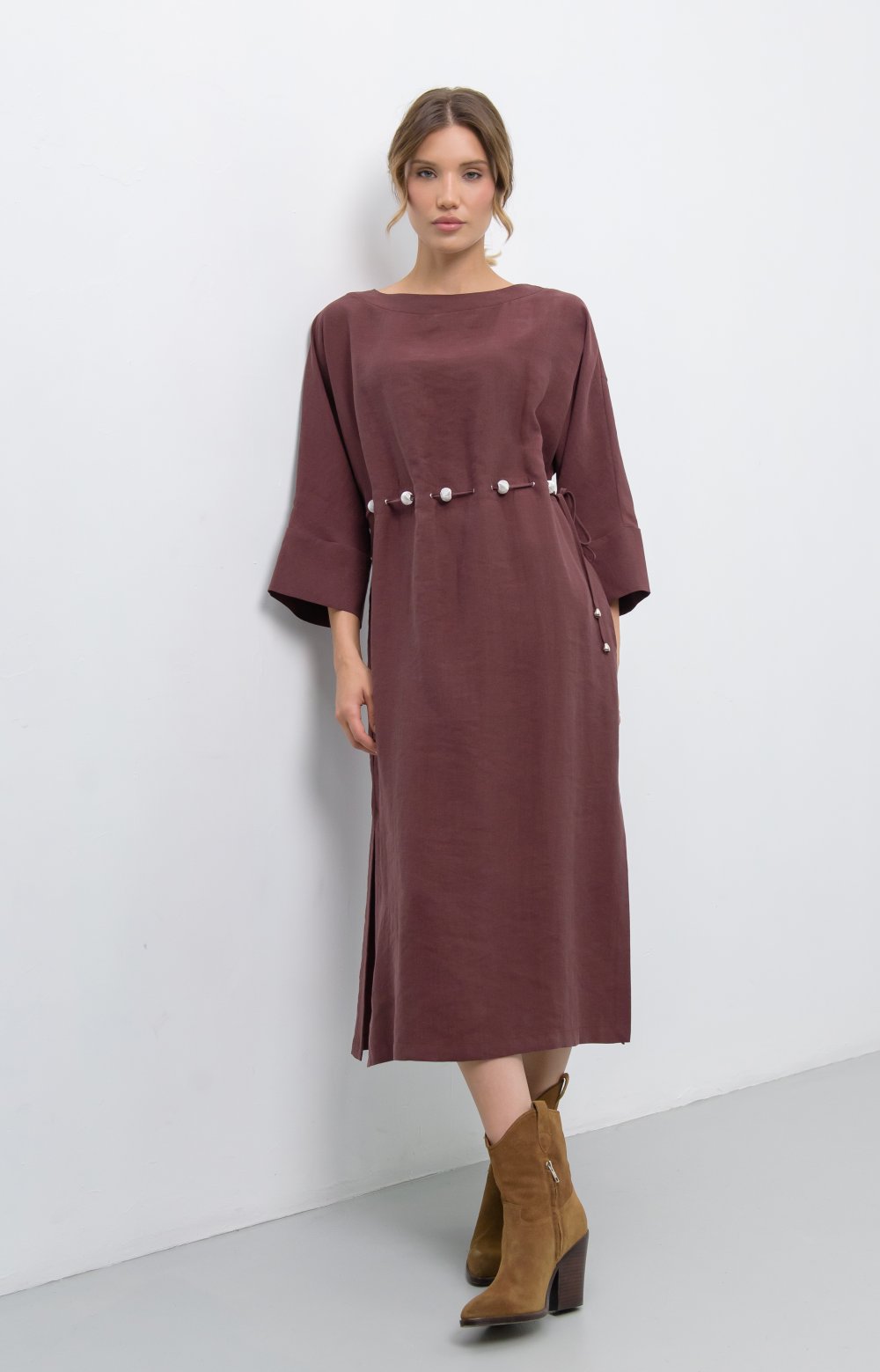 Платье ЛИЛУ 03476ВВ бордовый