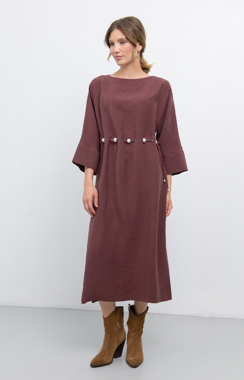 Платье ЛИЛУ 03476ВВ бордовый