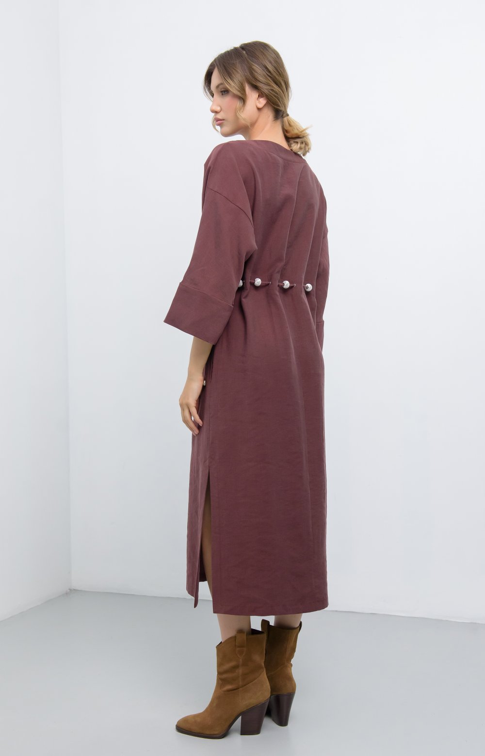 Платье ЛИЛУ 03476ВВ бордовый