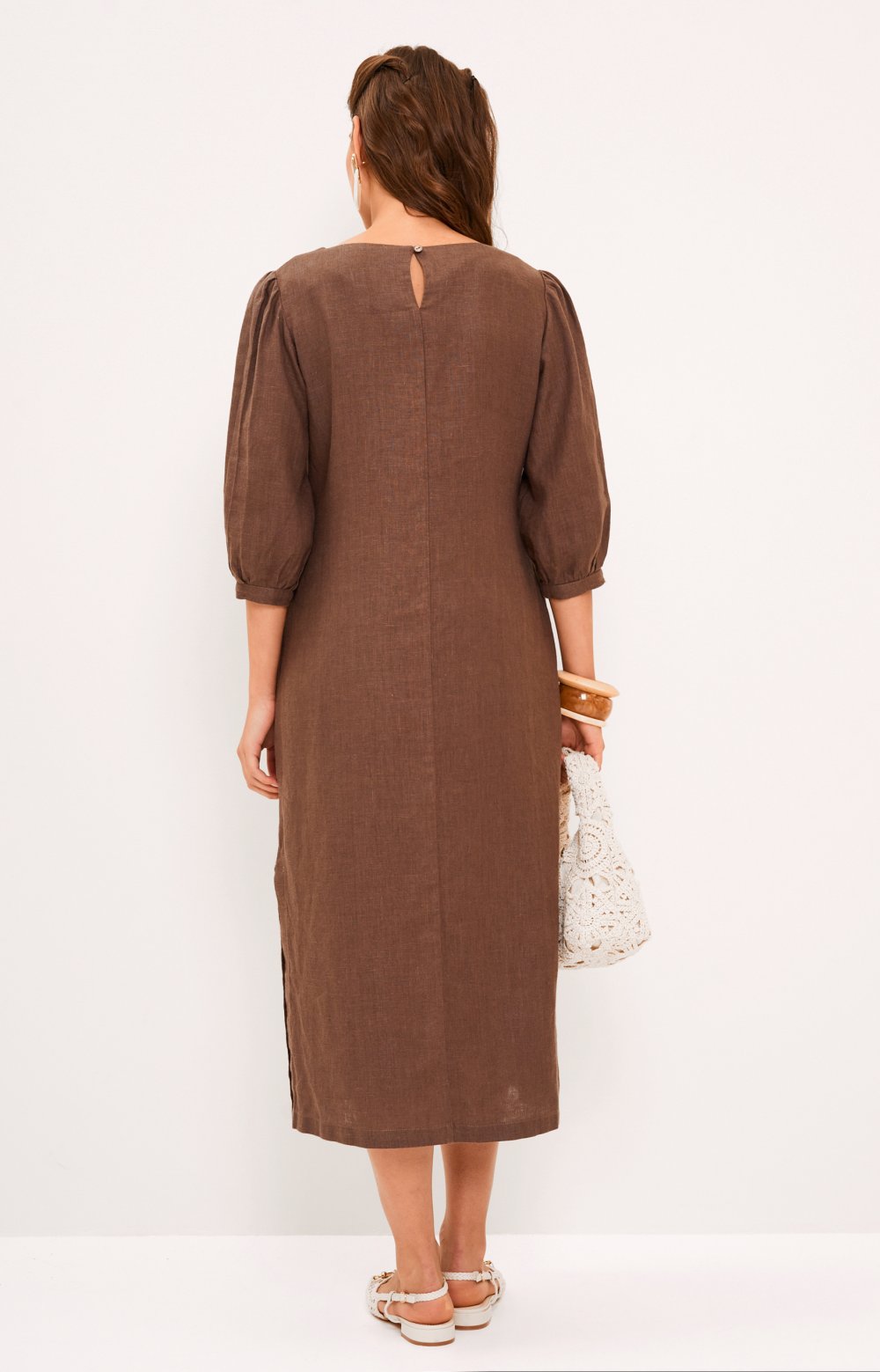 Платье КАНДИАНИ 03543С коричневый