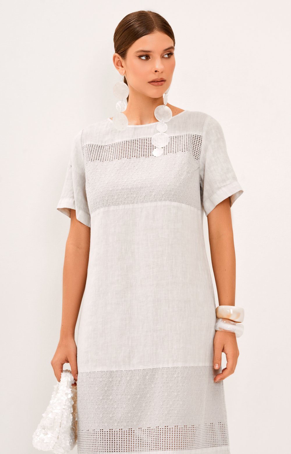 Платье МИЛА 03600С серый