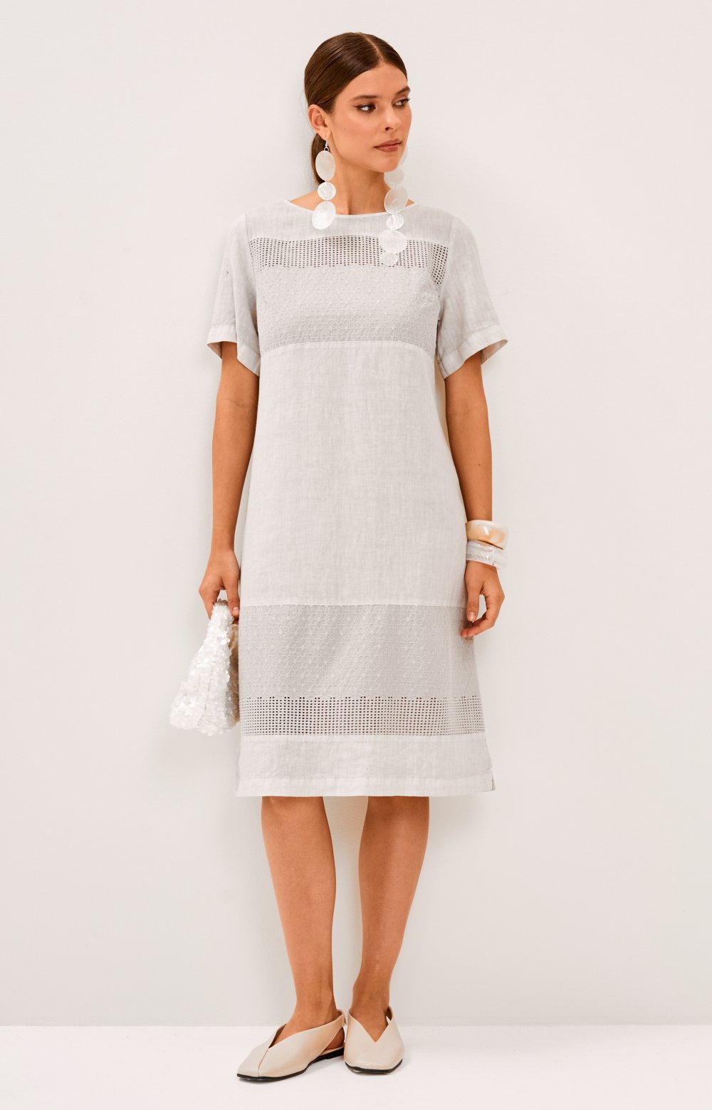 Платье МИЛА 03600С серый