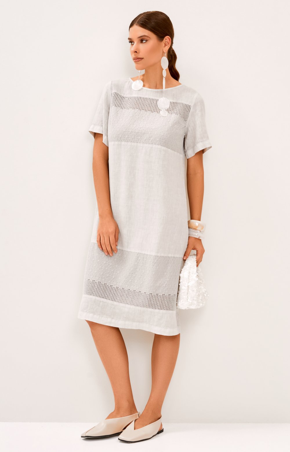 Платье МИЛА 03600С серый