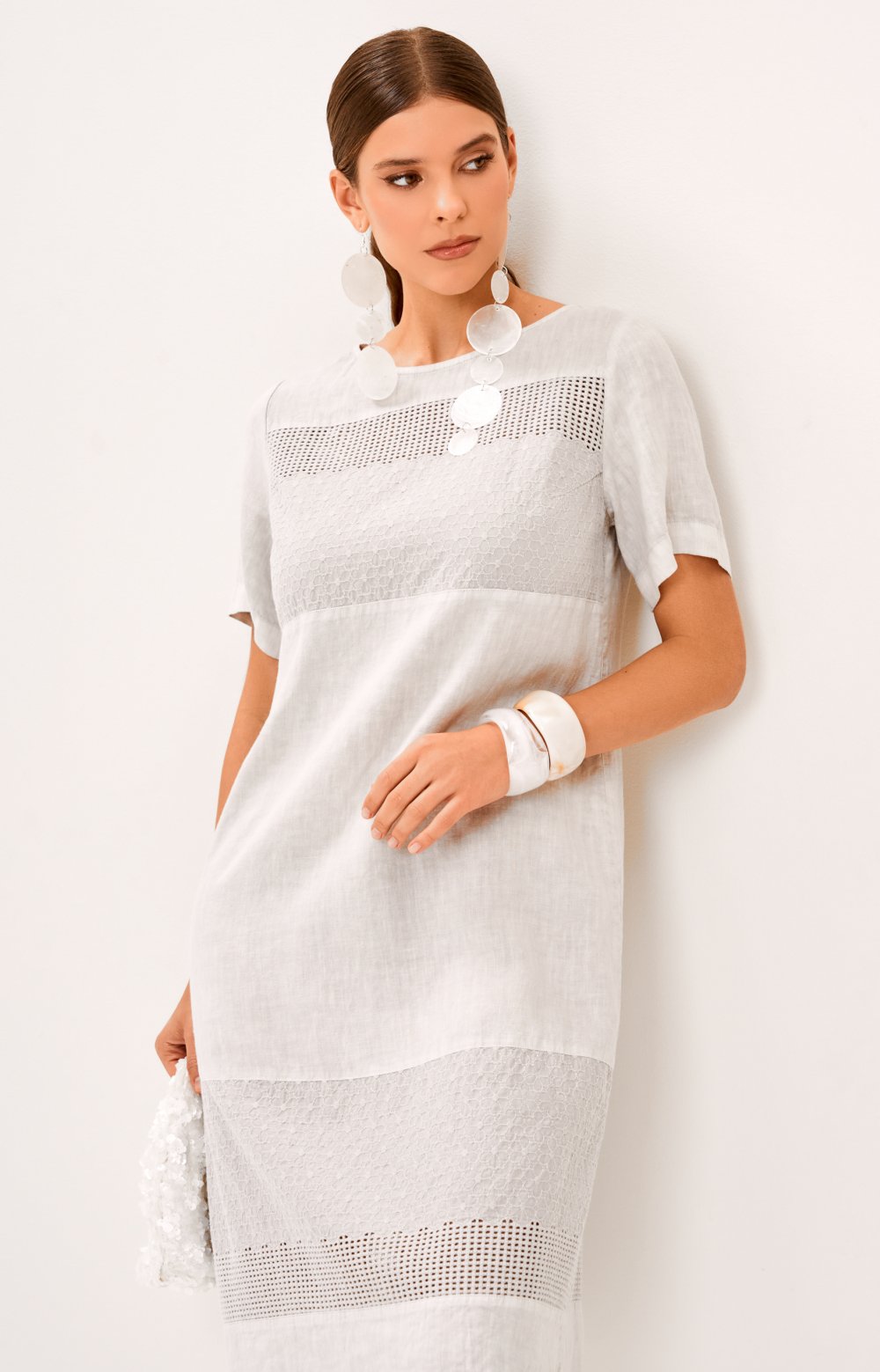 Платье МИЛА 03600С серый