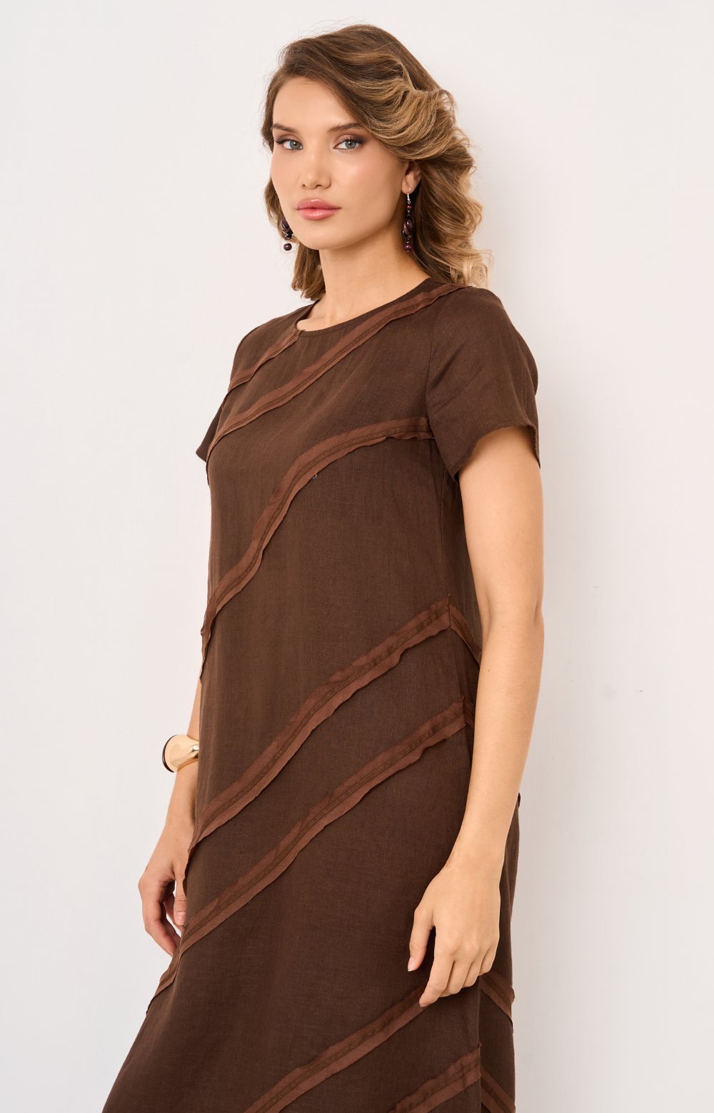 Платье СИЯ 03597AA коричневый