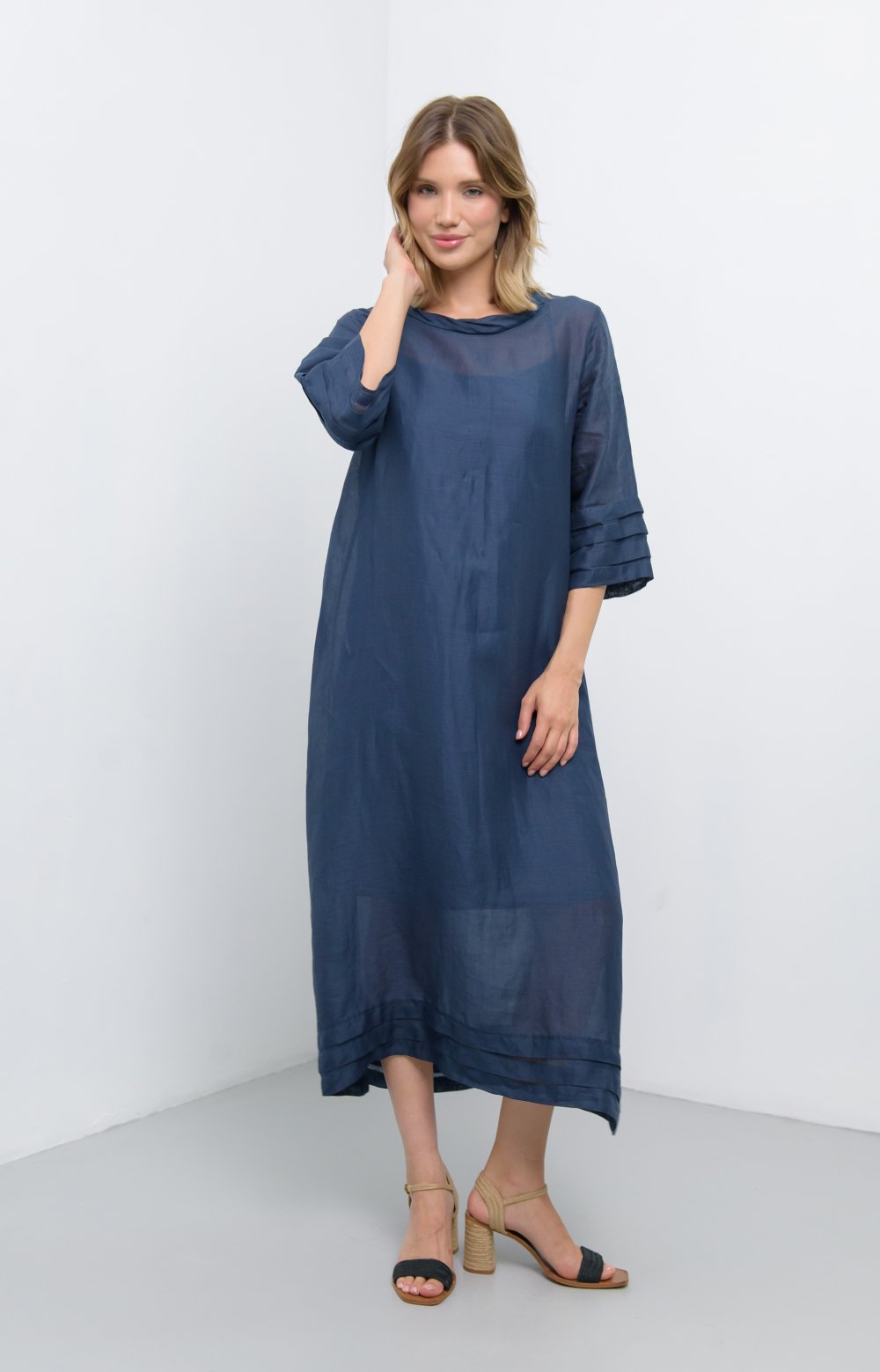 Платье 03593С синий