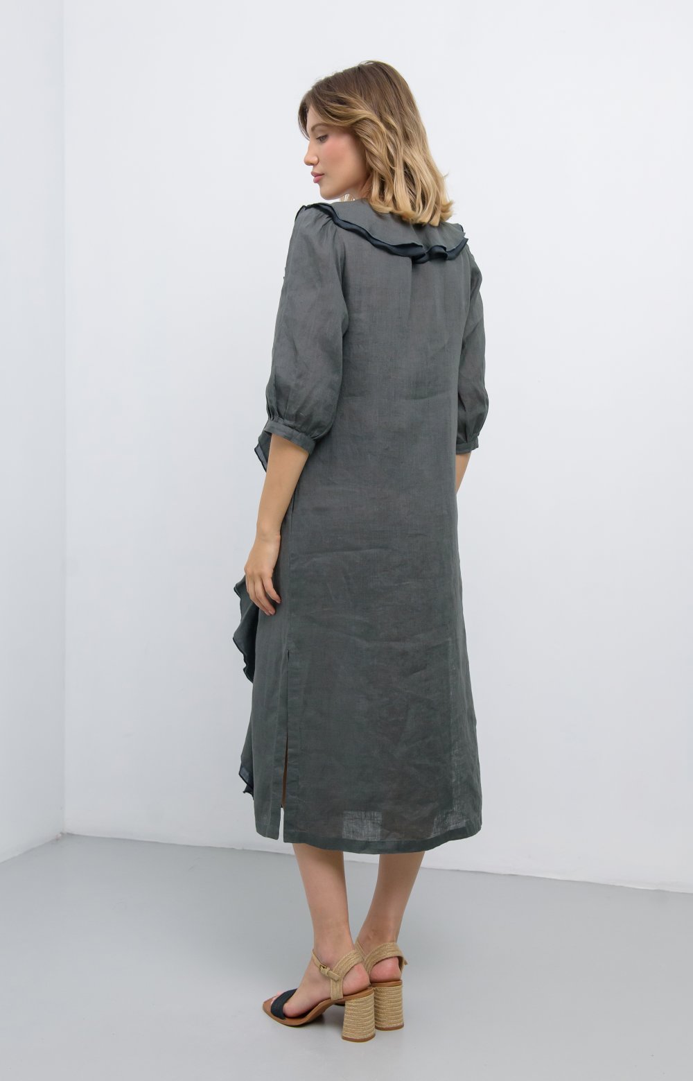 Платье ДАЯНА 03026Q серый  