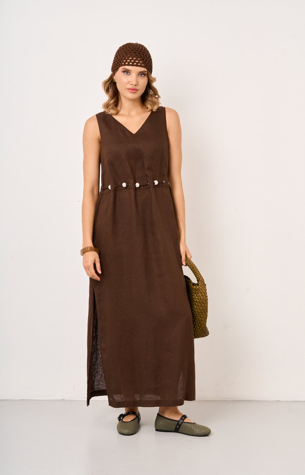 Платье МИШЕЛЬ 03406AA коричневый