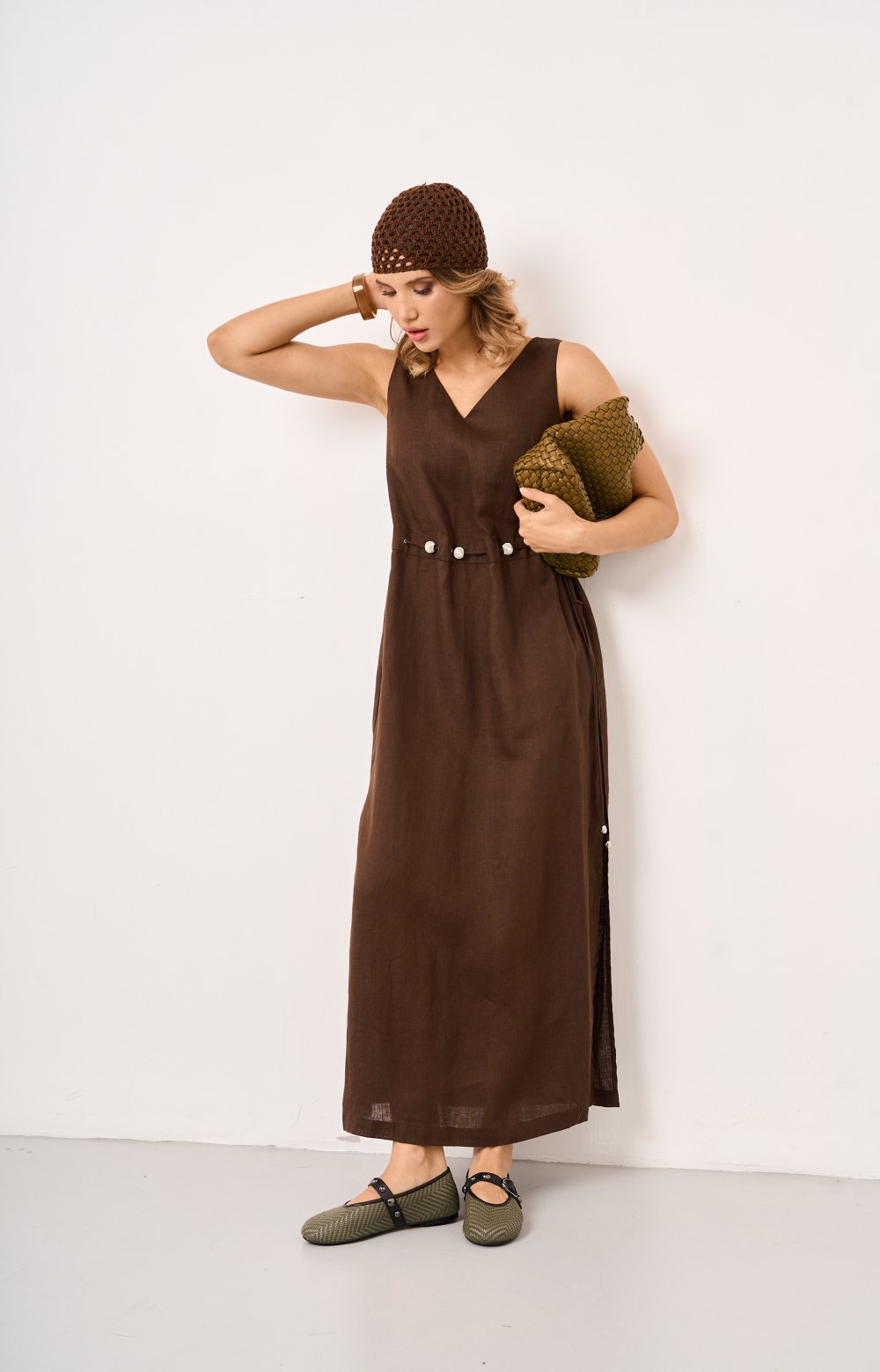 Платье МИШЕЛЬ 03406AA коричневый