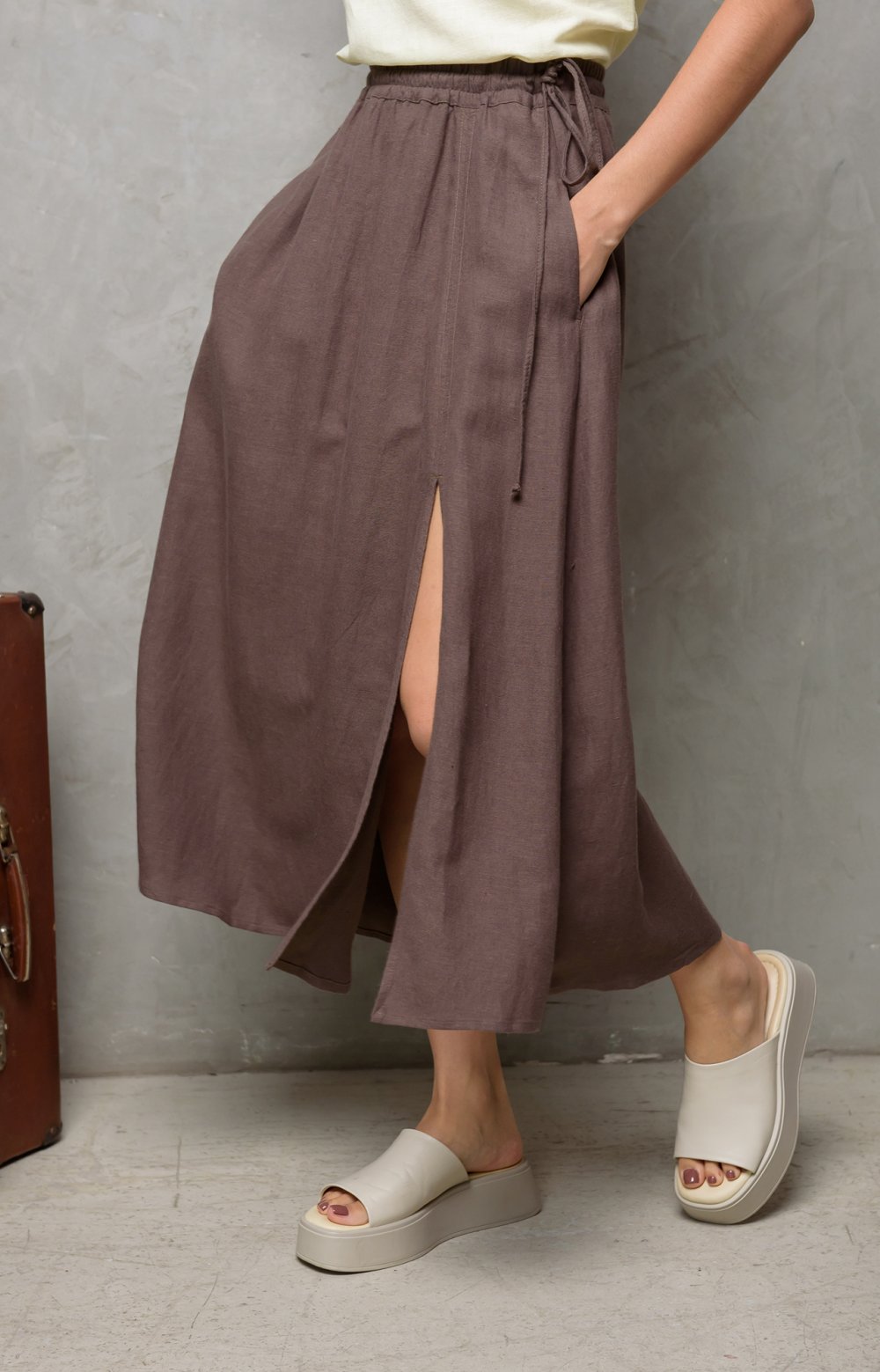 Юбка ВЕРОНИКА 07166Y коричневый 