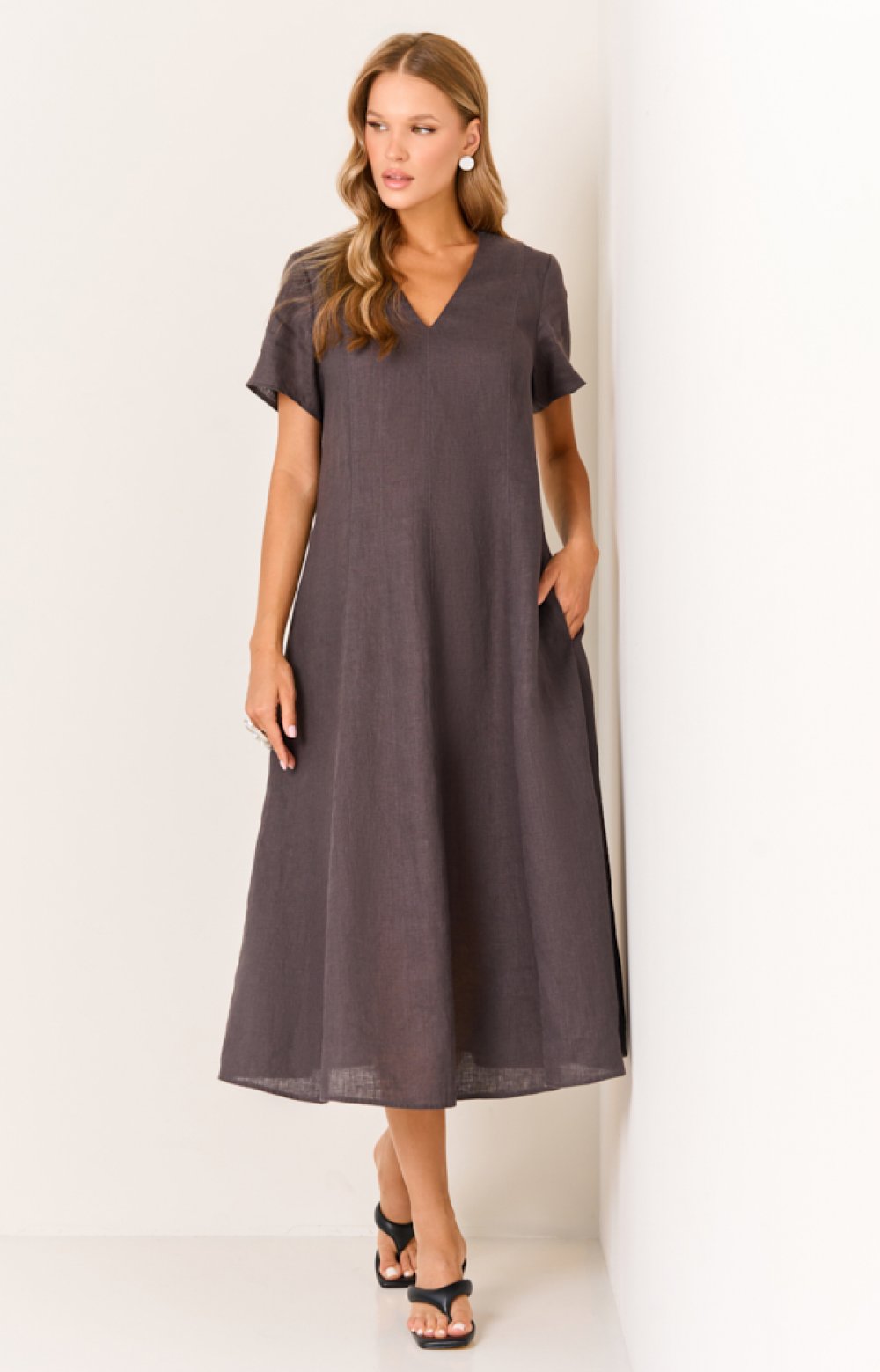 Платье ЛИМ 03528С серый