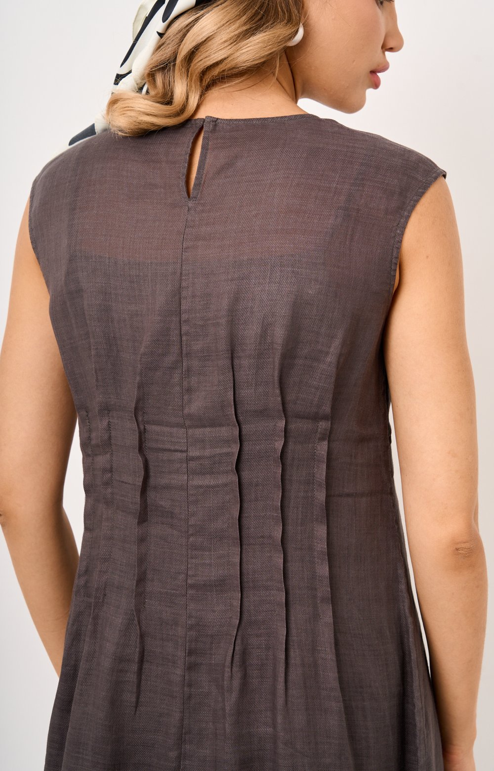 Платье АУРА 03538С серый