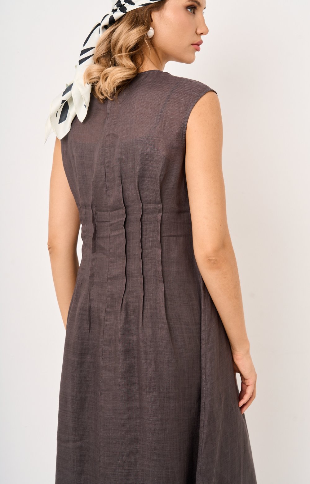 Платье АУРА 03538С серый