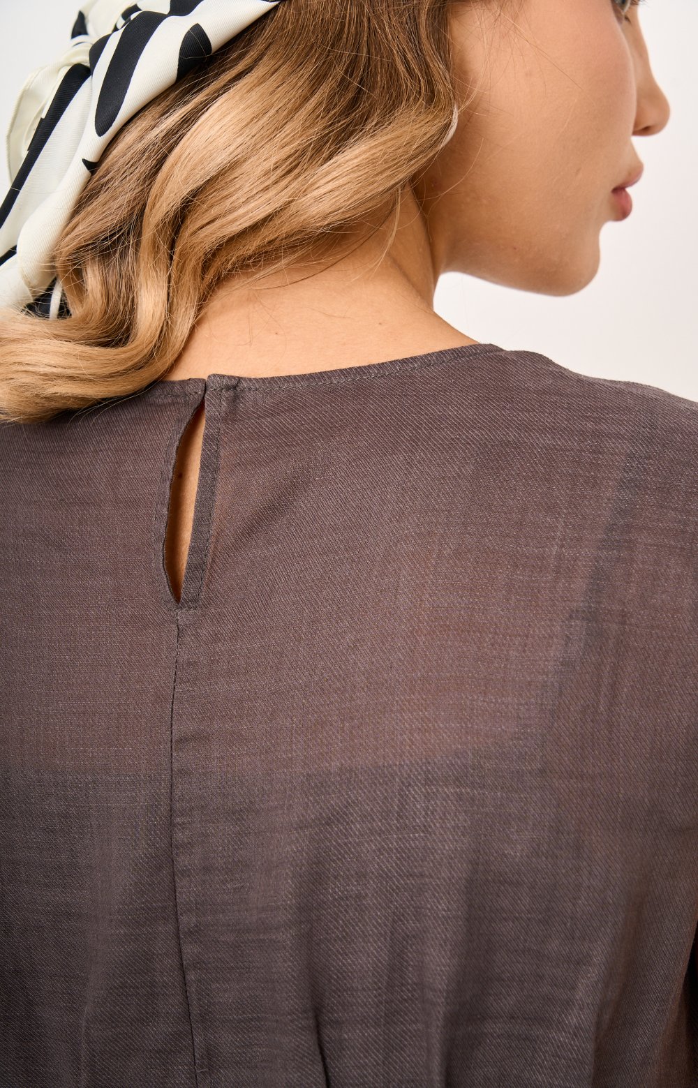 Платье АУРА 03538С серый