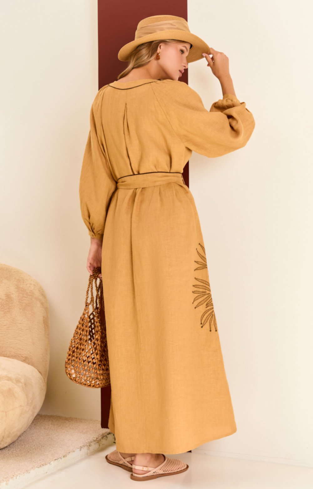 Платье ФИОНА 03561С кэмел