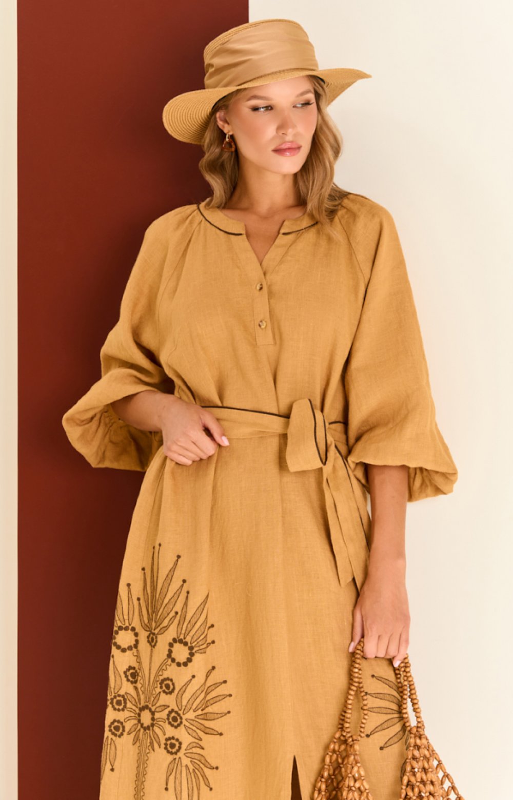 Платье ФИОНА 03561С кэмел