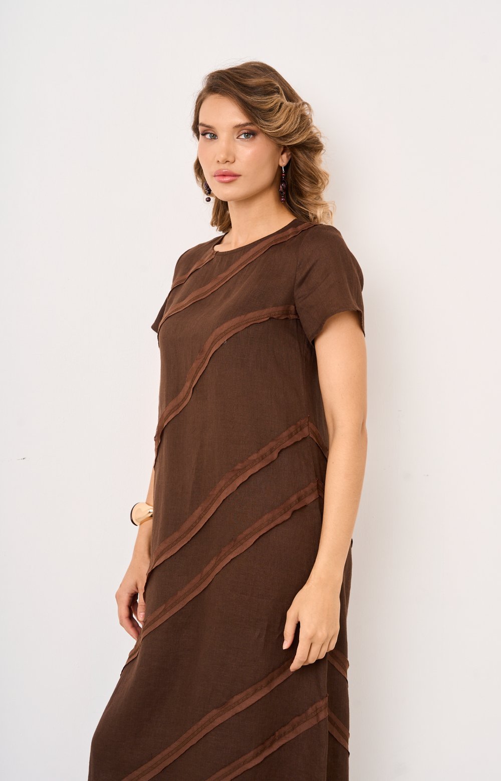 Платье СИЯ 03597AA коричневый