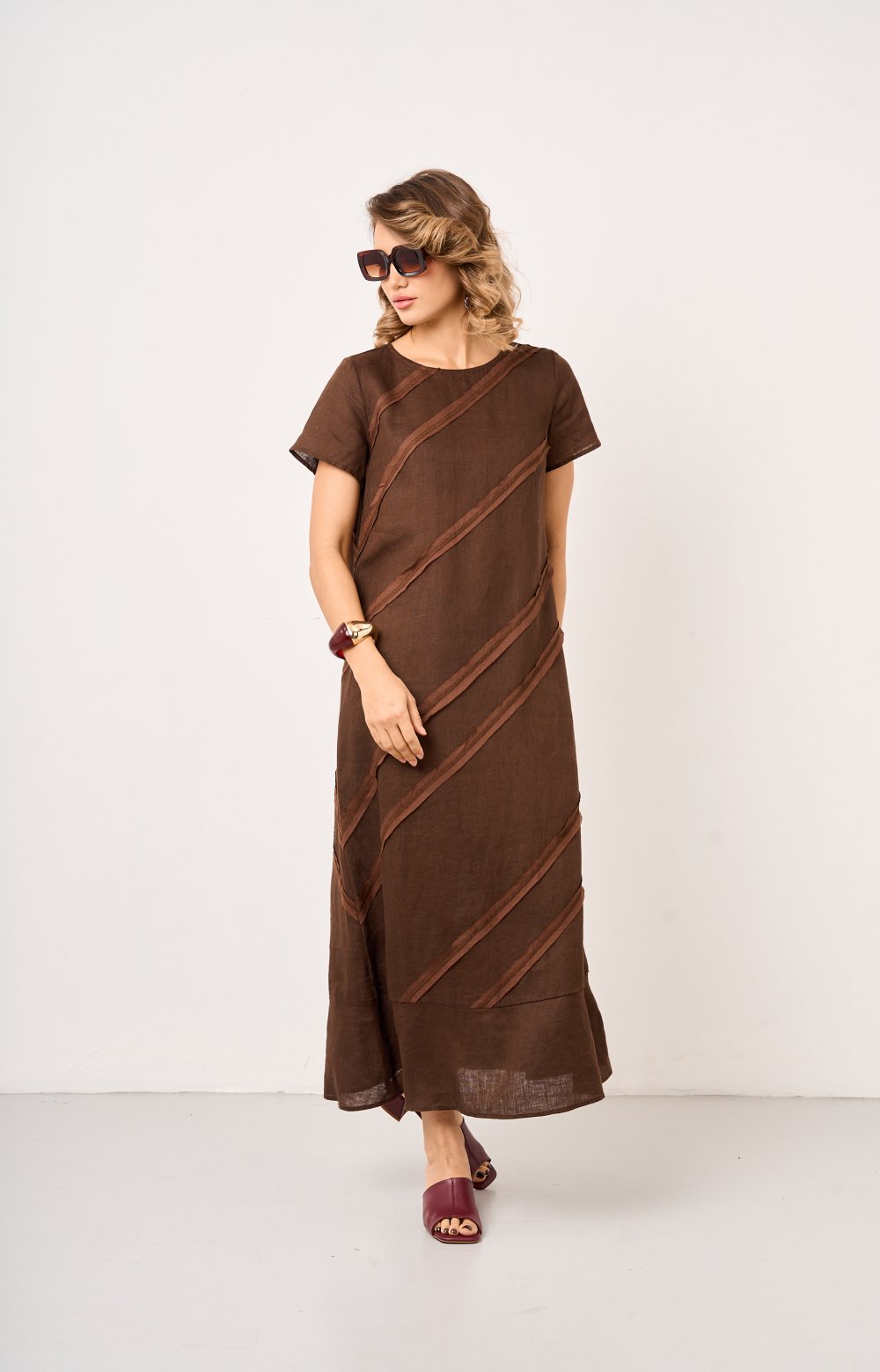 Платье СИЯ 03597AA коричневый