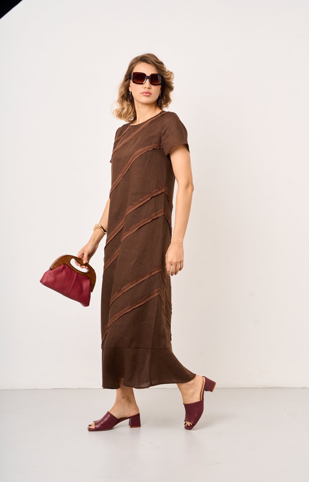 Платье СИЯ 03597AA коричневый