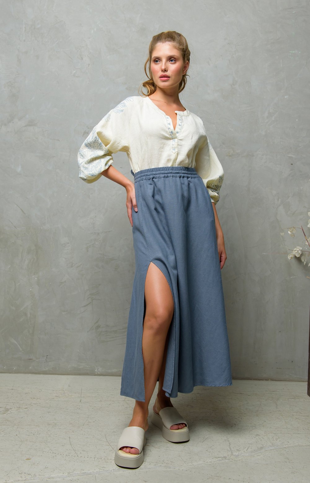 Юбка ВЕРОНИКА 07166Y индиго 