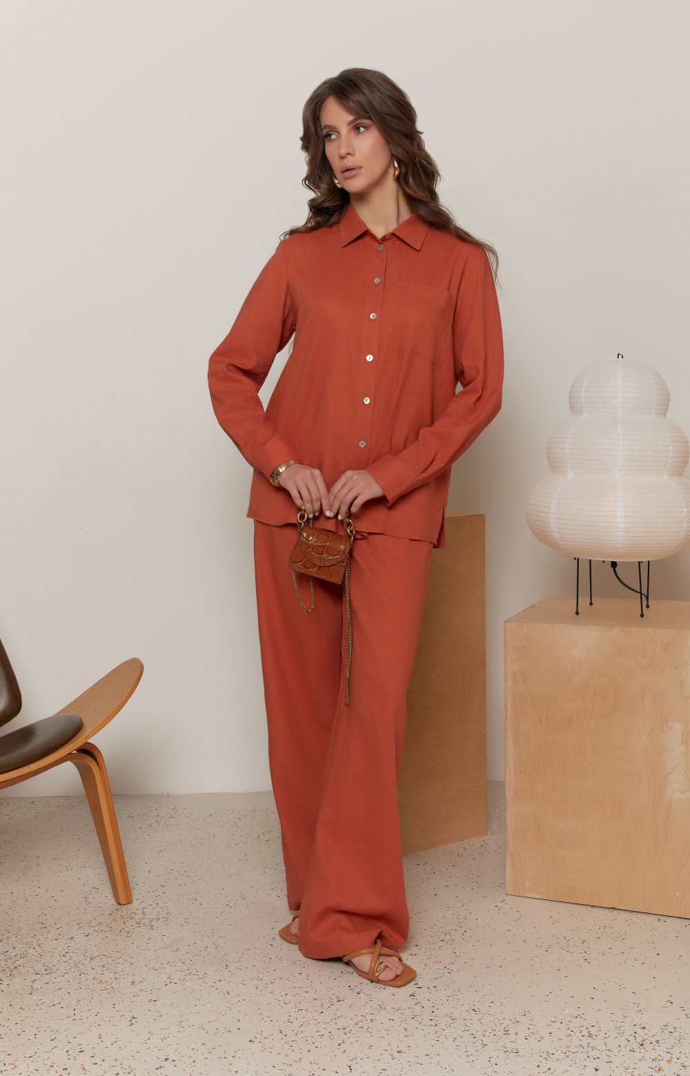 Костюм МАРНЕЛИ 05191Y терракотовый