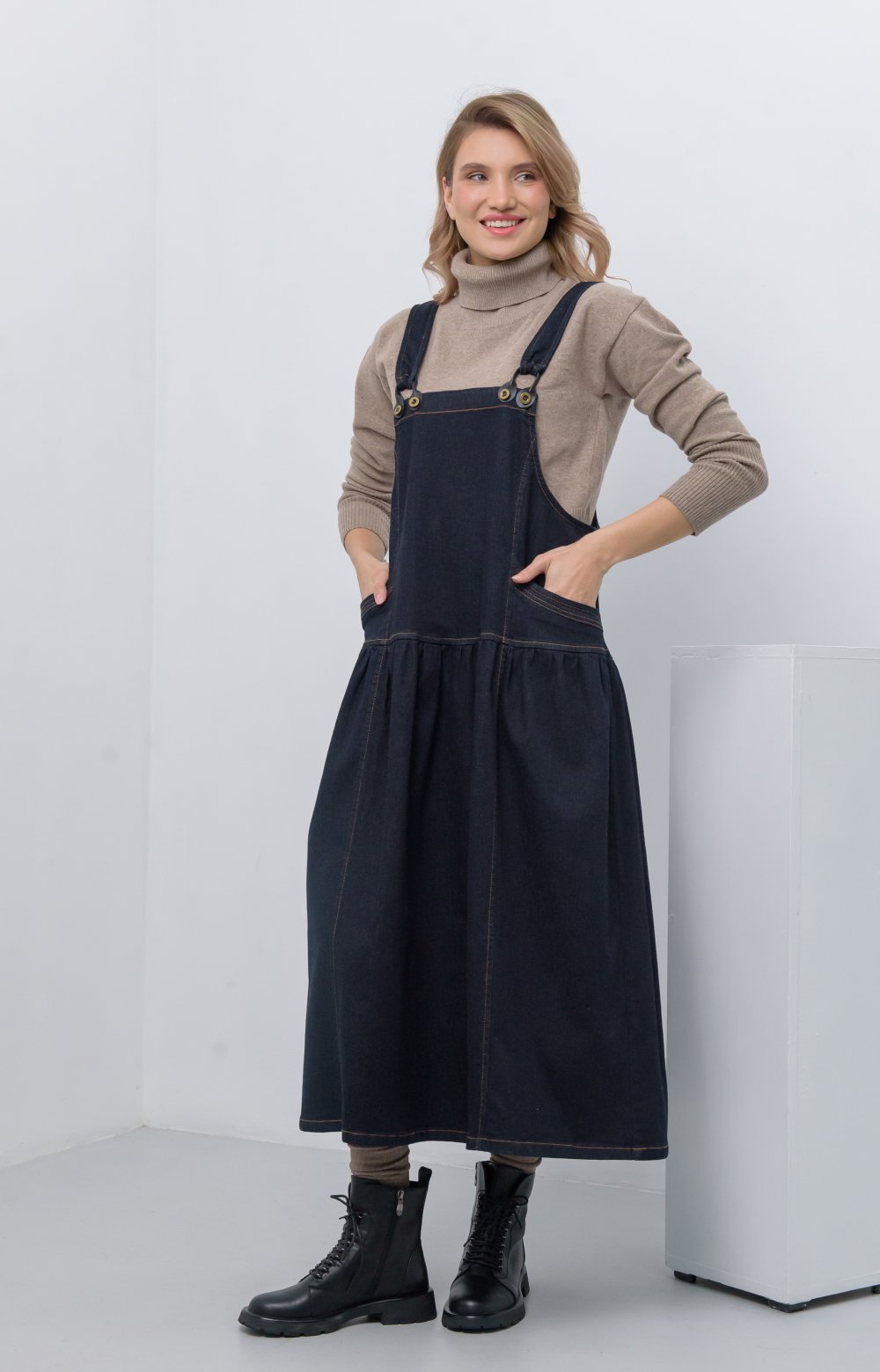 Сарафан ФОРТУНА 03082ВВ синий