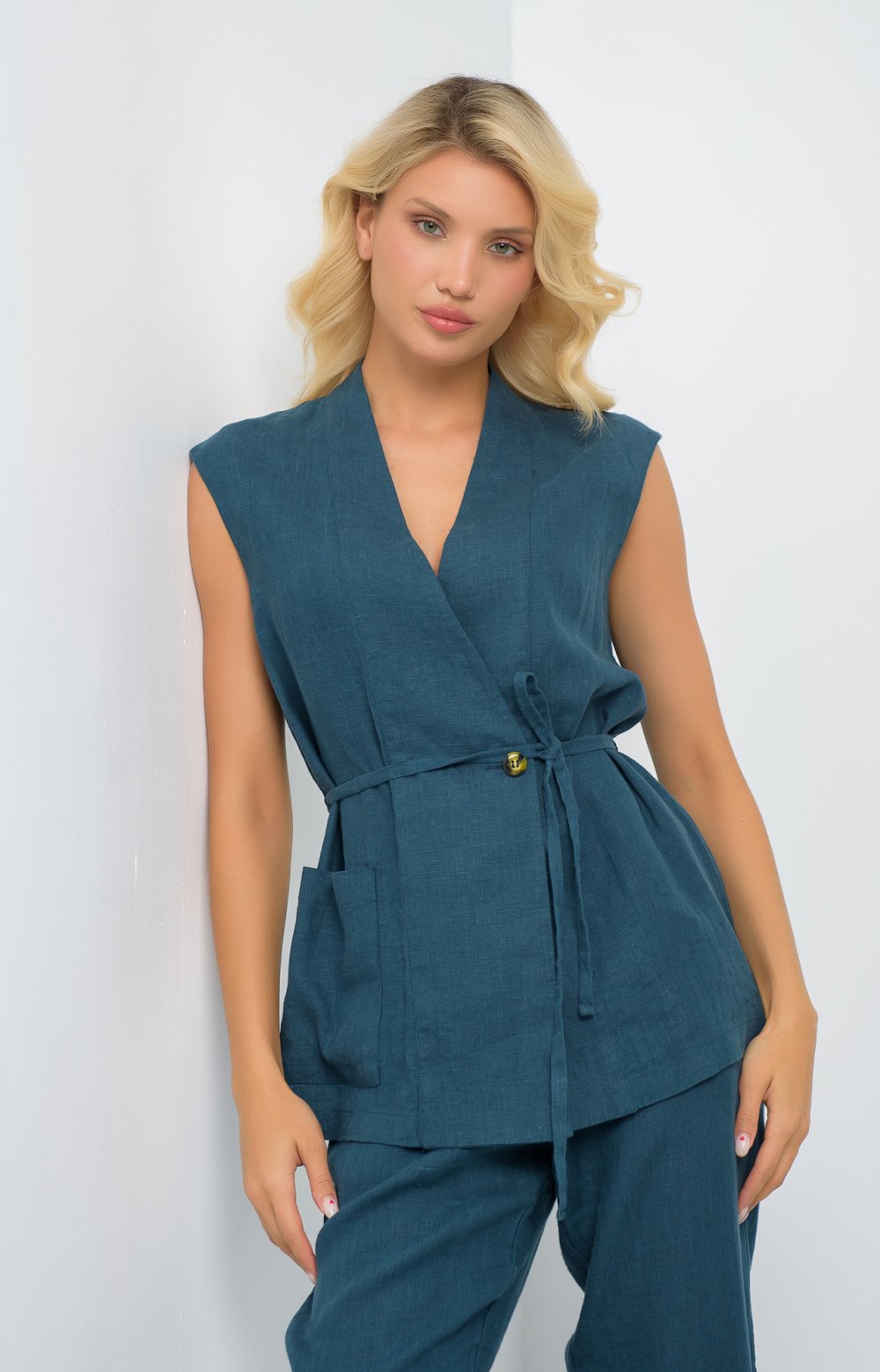 Жилет ЭДУАРД 04579AA морская волна