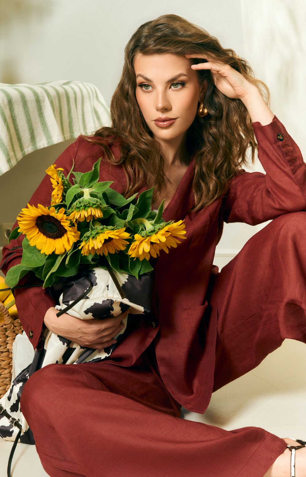 Костюм АЛУРАМ 09533C бордовый