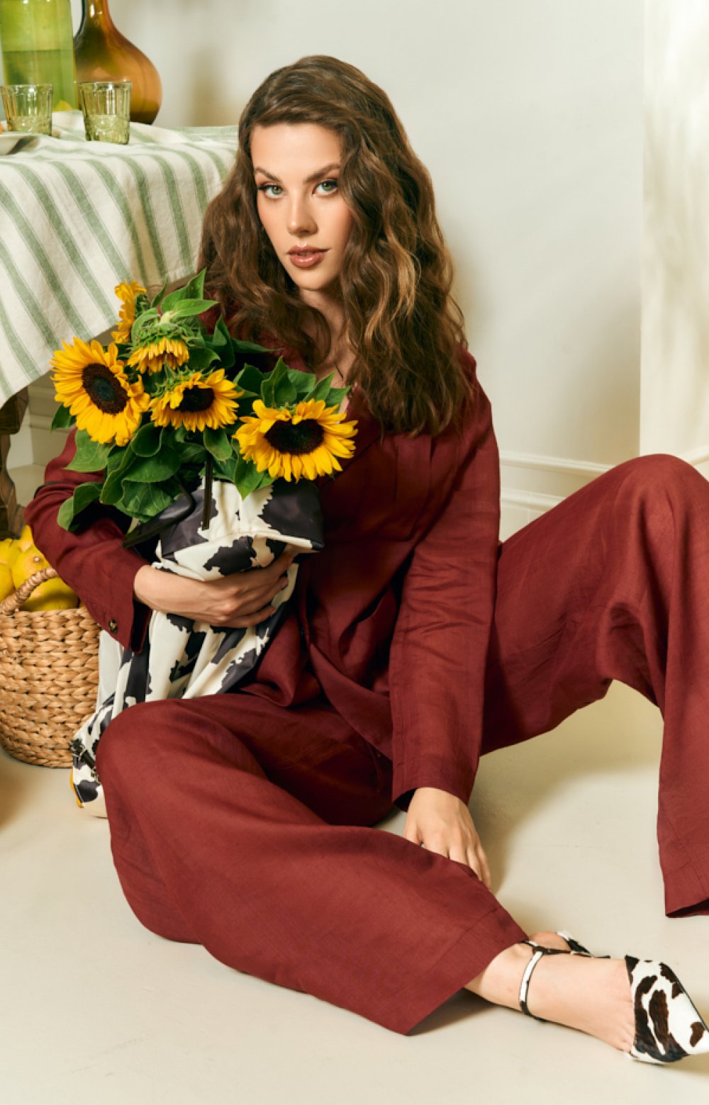 Костюм АЛУРАМ 09533C бордовый