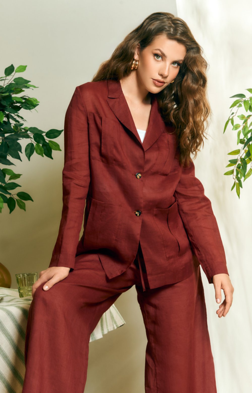 Костюм АЛУРАМ 09533C бордовый