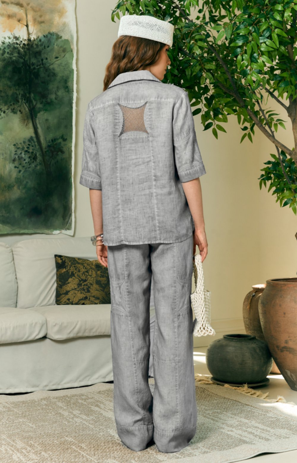 Костюм КРИС 09502C серый-меланж