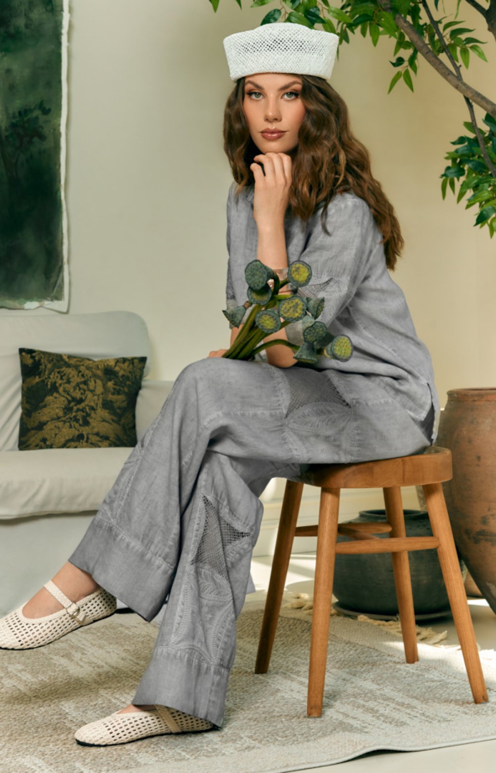 Костюм КРИС 09502C серый-меланж