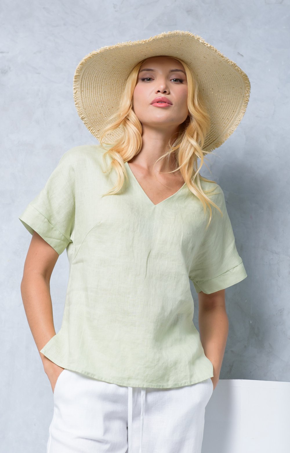 Блузка ЭЛИАН 05327Y салатовый