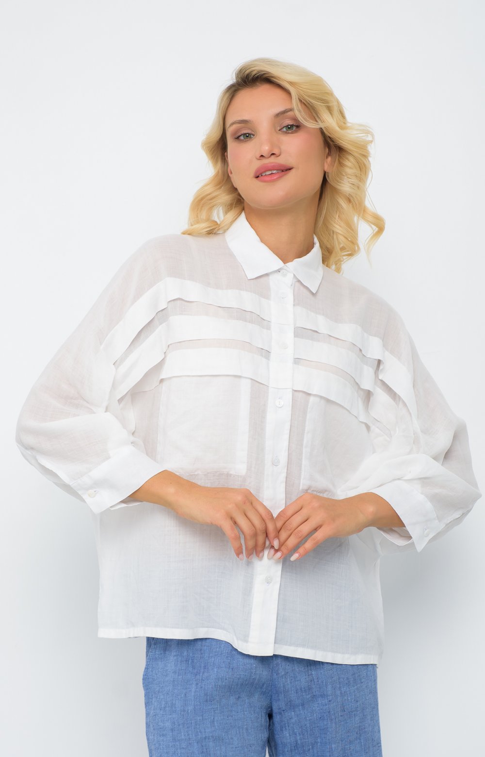 Блузка МЕЛОРИЯ 05566AA белый