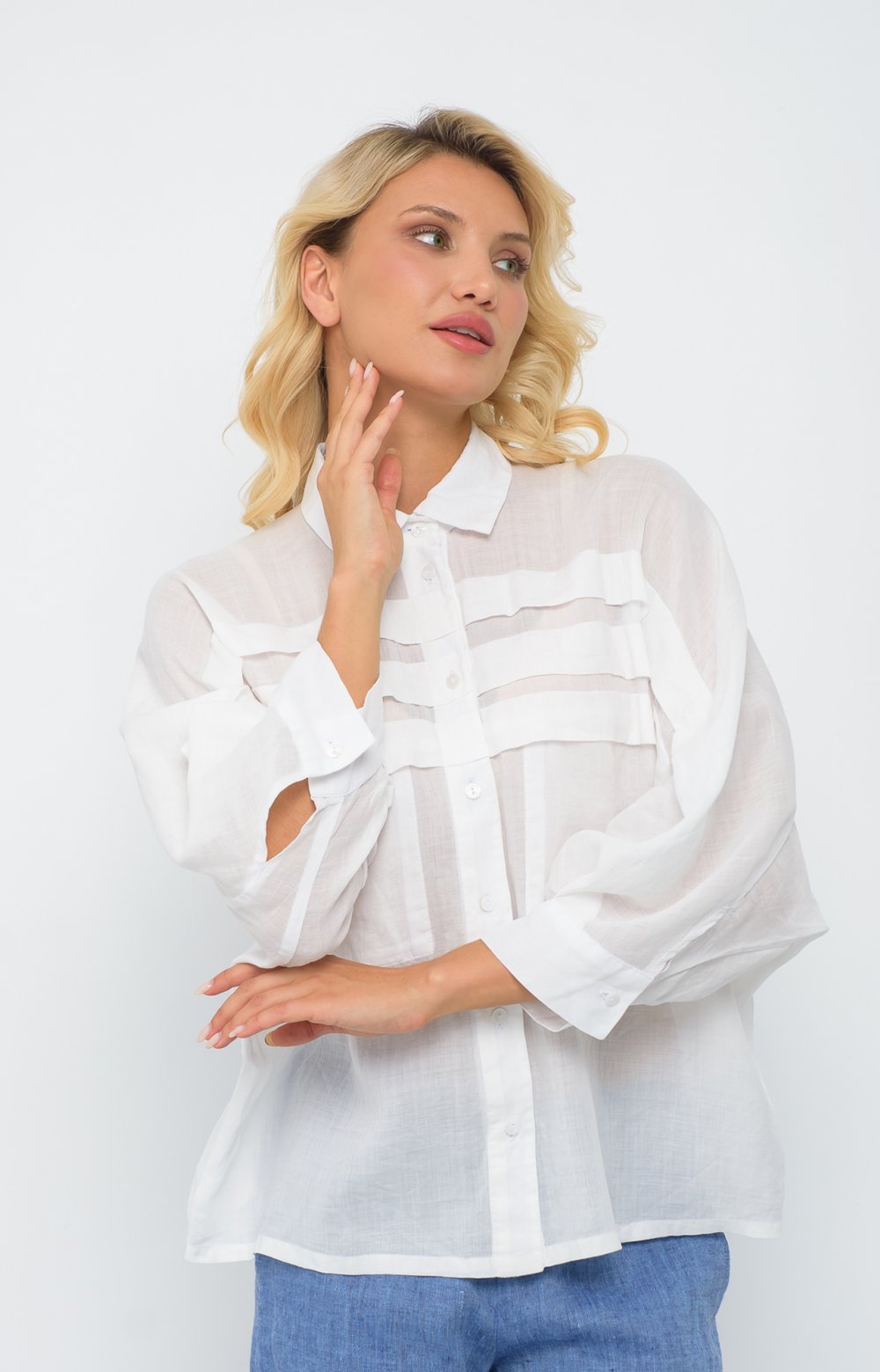 Блузка МЕЛОРИЯ 05566AA белый