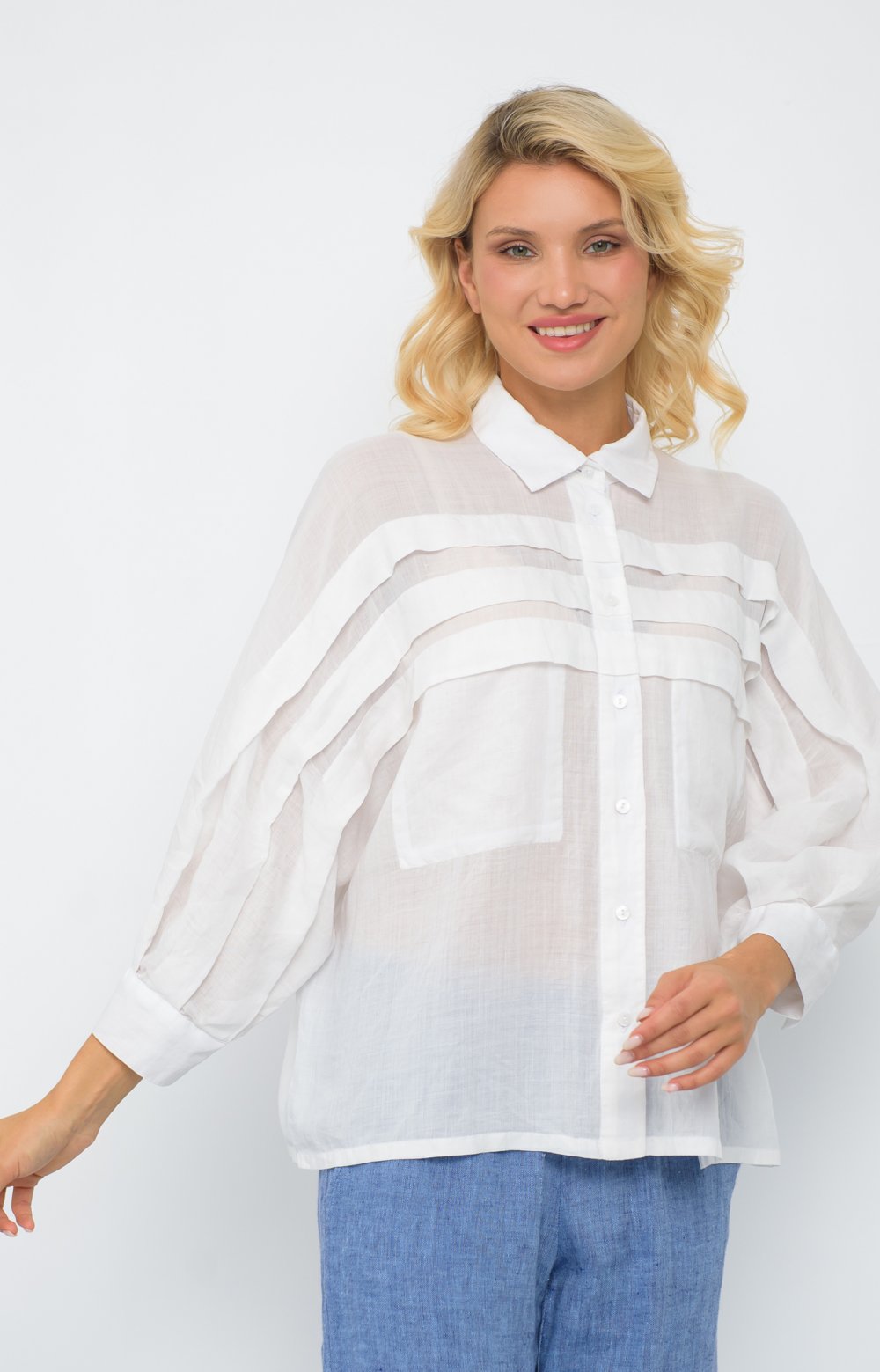 Блузка МЕЛОРИЯ 05566AA белый