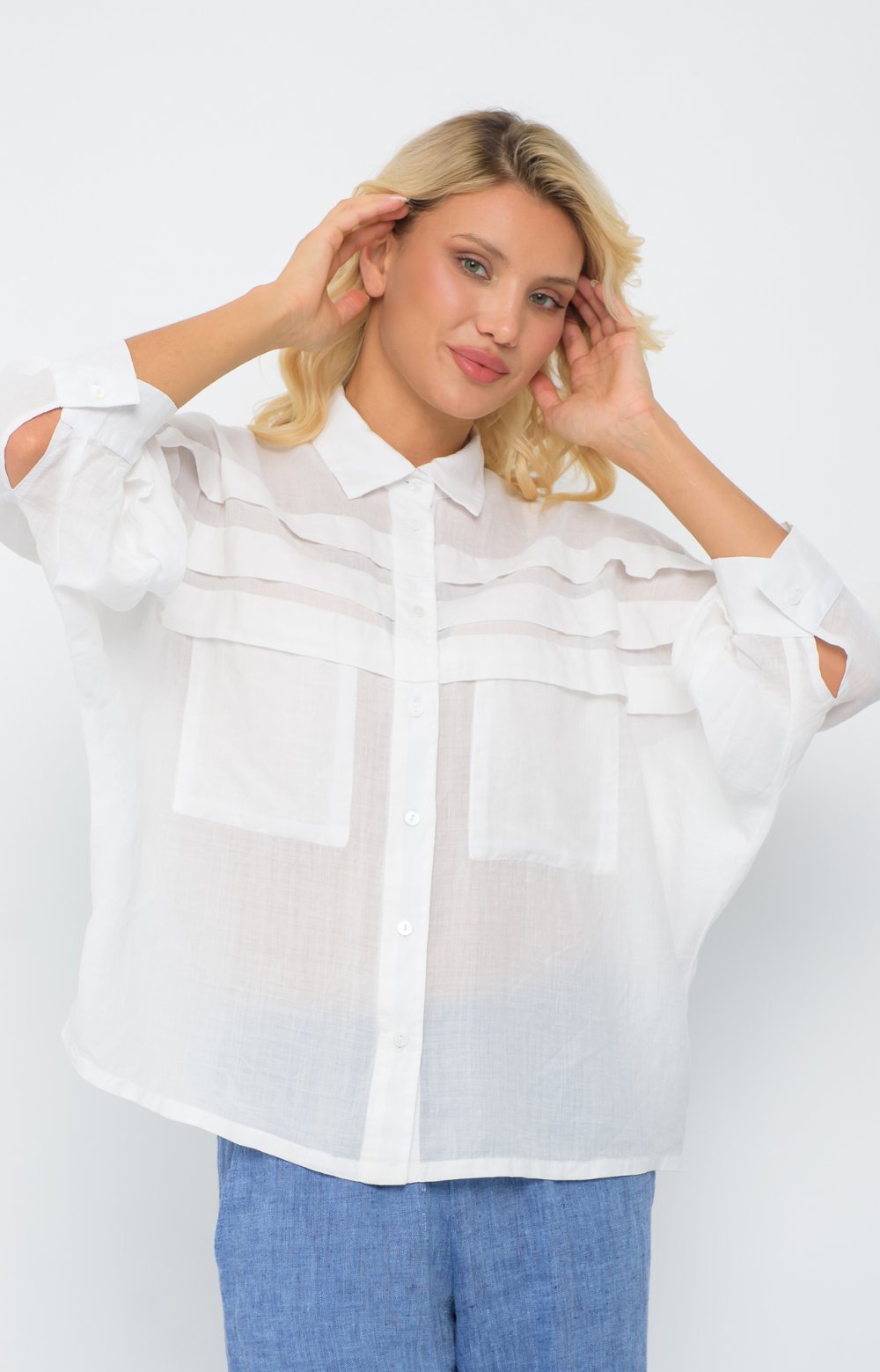 Блузка МЕЛОРИЯ 05566AA белый