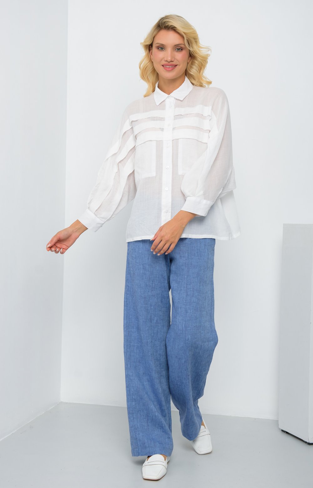 Блузка МЕЛОРИЯ 05566AA белый