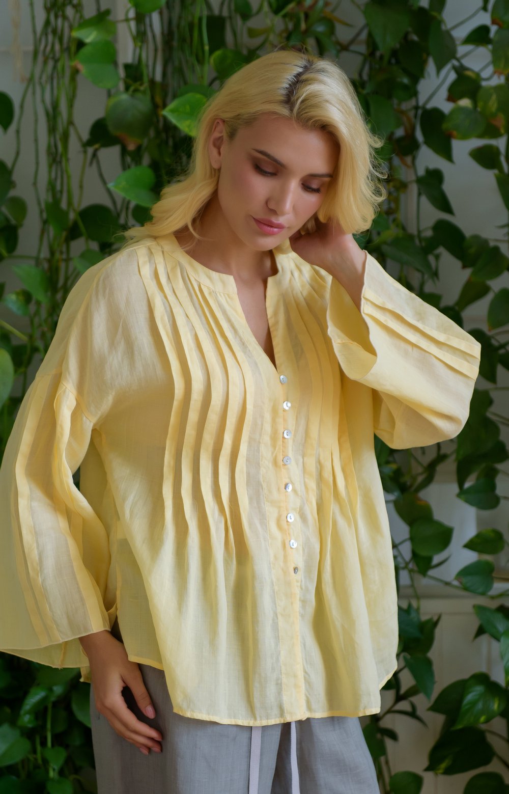 Блузка АРНЕЙ 05383AA желтый