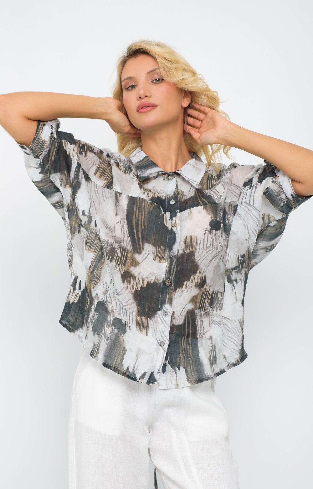 Блузка БЕЙЛЛИ 05412AA серый