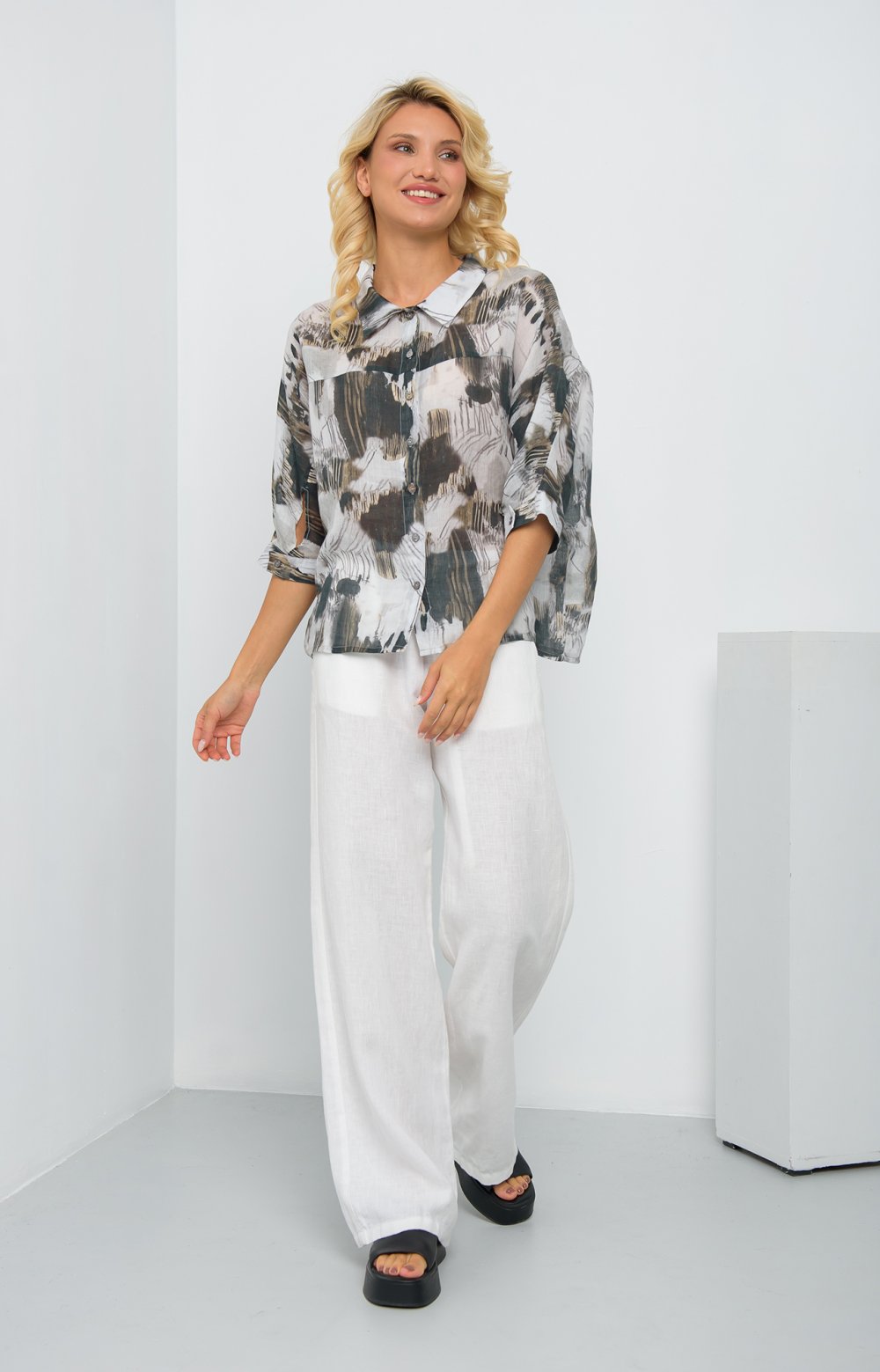 Блузка БЕЙЛЛИ 05412AA серый